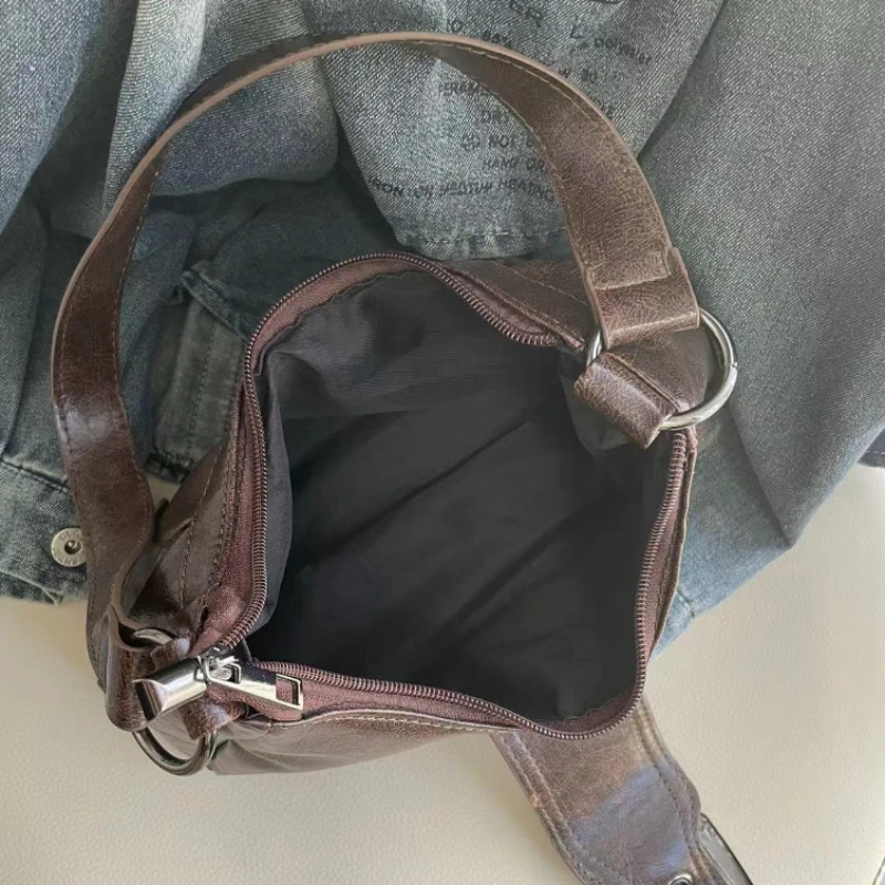 Retro Y2K Underarm Shoulder Bag – Vintage PU Leather Hobo 5
