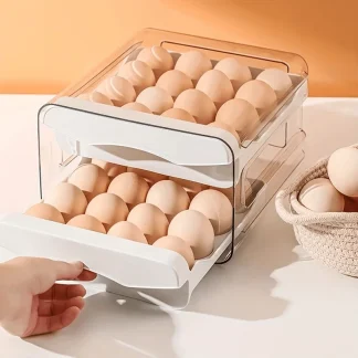 2-Layer Refrigerator Egg Storage Drawer Box 1