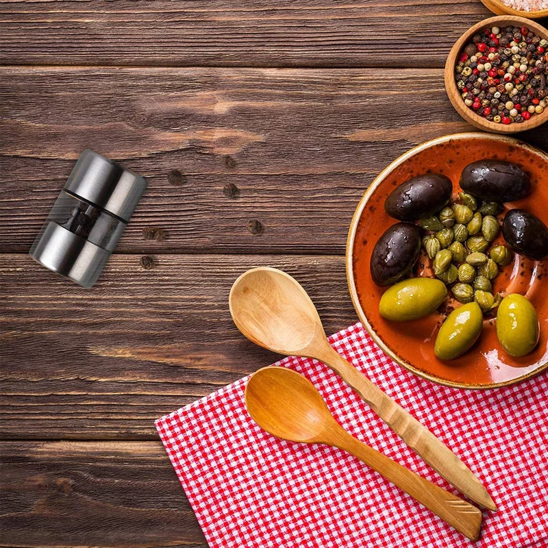 Mini Stainless Steel Manual Salt & Pepper Grinder 6