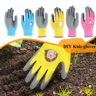 Kids Safety Work Gloves – Waterproof, Non-Slip & Puncture-Resistant for DIY & Gardening 1