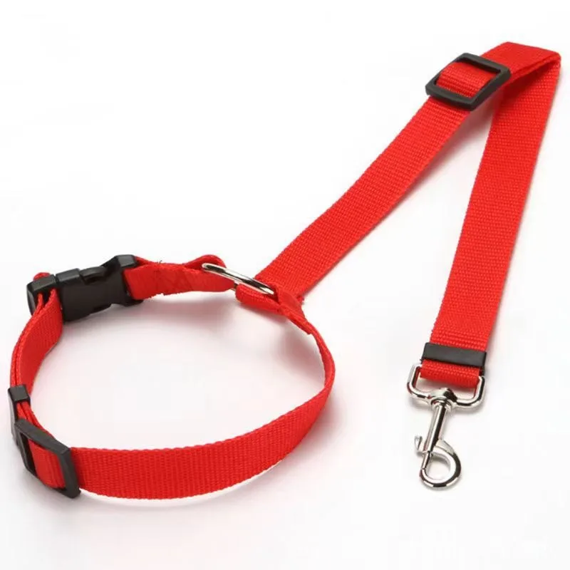 2-in-1 Adjustable Dog Car Seat Belt Leash for Safe Travel 6