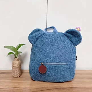 Cute Bear Plush Backpack – Personalized Kids Shoulder Bag- Unisex 8