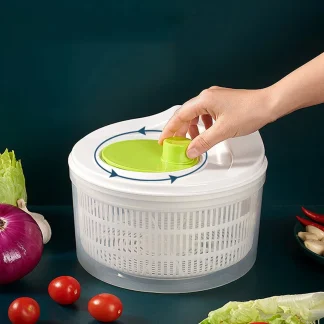 Manual Salad Spinner & Vegetable Dryer Basket 1