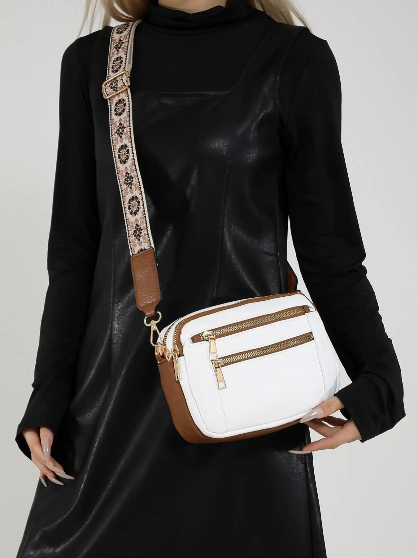 Retro Classic Small Square Crossbody Bag for Women (Office & Everyday) 14