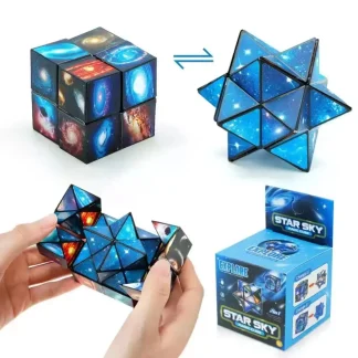 3D Galaxy Transforming Anti-Stress Educational Toy – Cube to Star Fidget Plaything 1