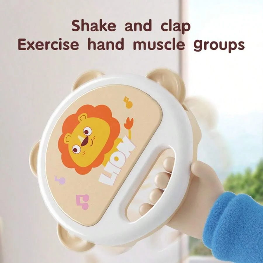 Baby Animal Tambourine – Clapping Music Toy for Early Play 2