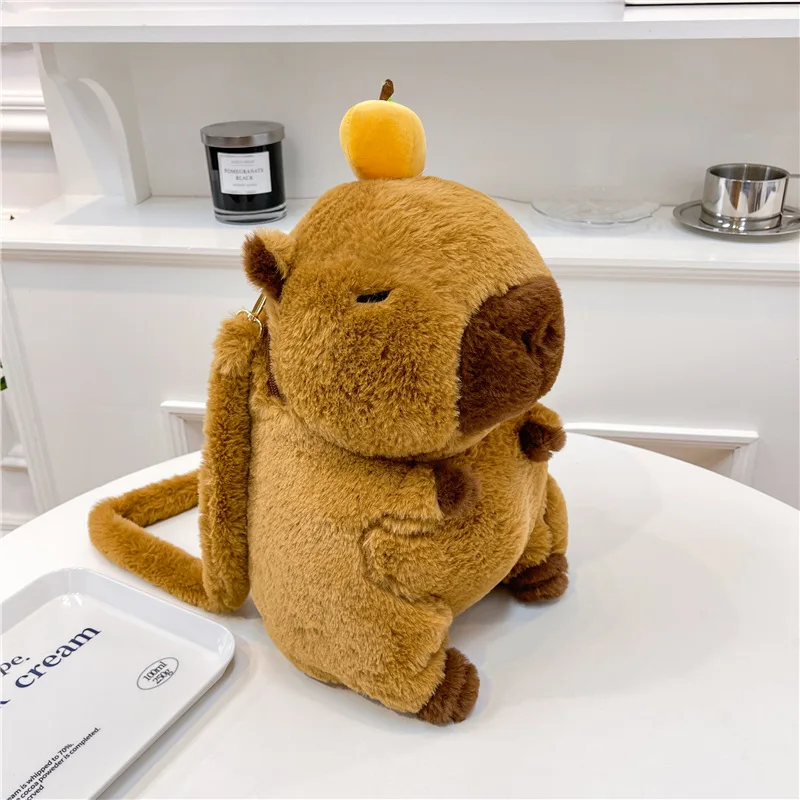 Capybara Plush Backpack – Kawaii Plush Mini Knapsack 2