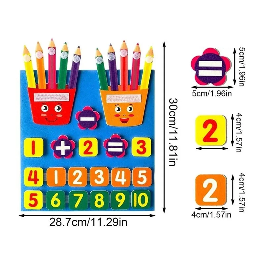 Felt Math Learning Board – Hands-On Addition & Subtraction Toy 6
