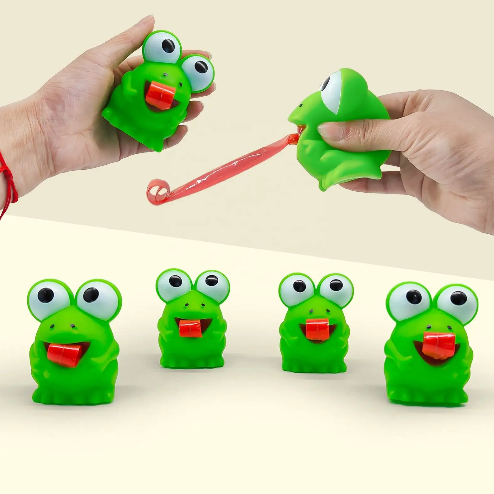 Funny Pinch Frog & Dinosaur Tongue Fidget Toy for Kids 1