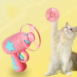 Funny Interactive Flying Disc Cat Toy Launcher 3