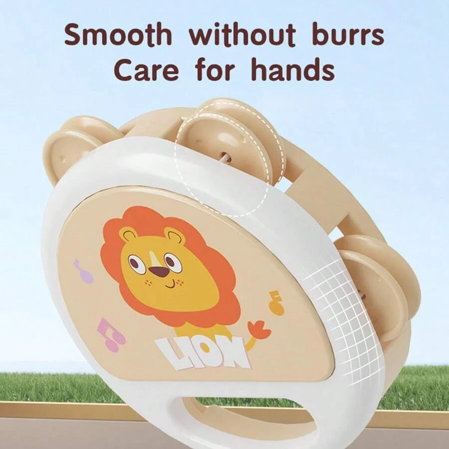 Baby Animal Tambourine – Clapping Music Toy for Early Play 3