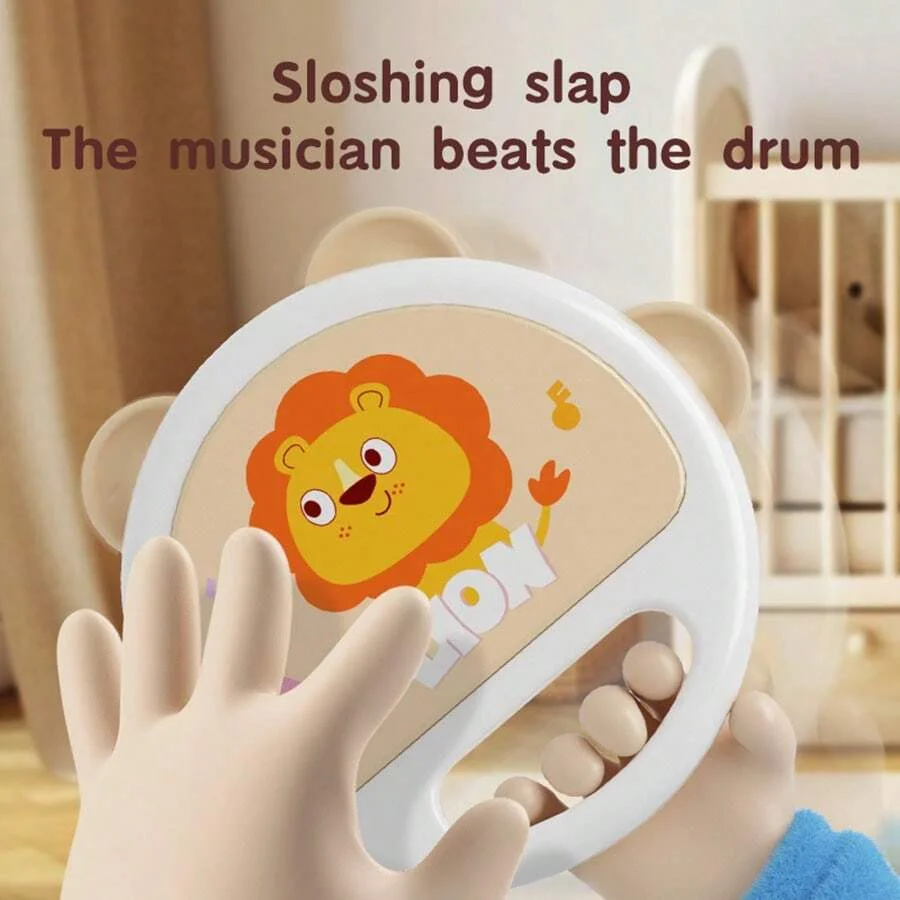Baby Animal Tambourine – Clapping Music Toy for Early Play 5