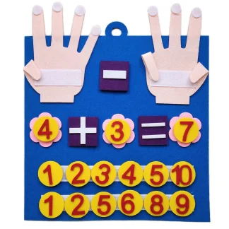 Montessori Felt Finger Numbers Math Toy – Early Counting & Learning Game 1