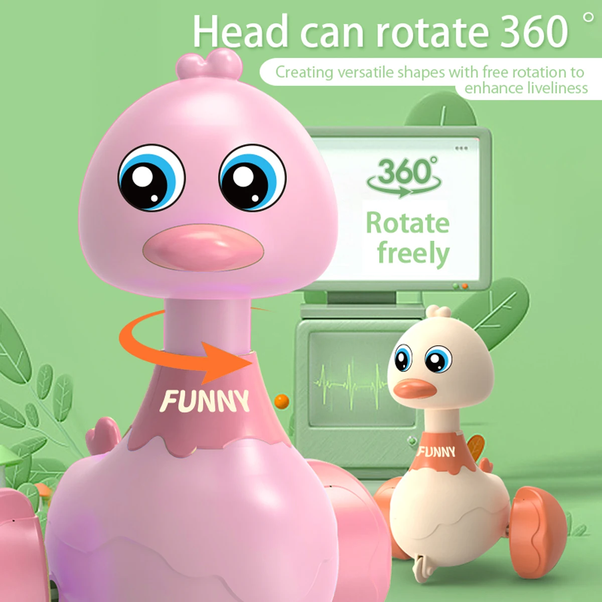 Swing Duck Press & Go Toy – Wobbling Walking Fun for Toddlers 4