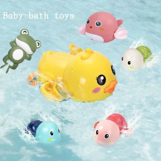 Baby Wind-Up Bath Toy – Duck & Turtle Water Play 1
