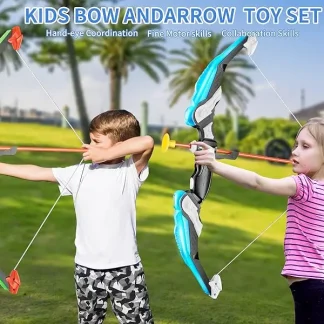 Kids LED Light-Up Bow and Arrow Archery Set with Suction Cup Arrows 11