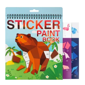 Animal Numbered Sticker Art Book for Kids