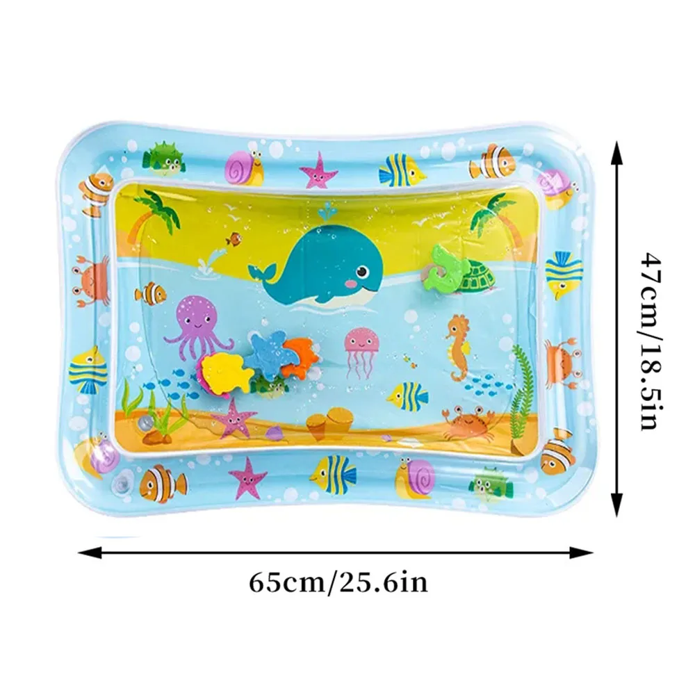 Inflatable Water Play Mat for Tummy Time & Early Development 5