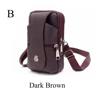 Genuine Leather Waist Bag – Large Capacity Multifunction Fanny Pack 7