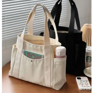 Everyday Large Canvas Tote for Work & College 1