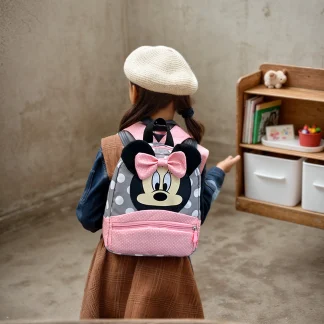 Cute Cartoon Pink Backpack for Kids – Kindergarten School Bag 2