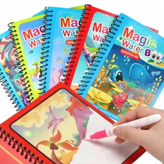 Magic Water Drawing Book – Reusable Coloring Fun for Kids 6