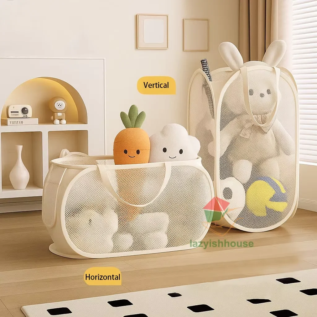 Large Capacity Children’s Toy Storage Basket – Foldable Multi-Purpose Laundry Organizer 4