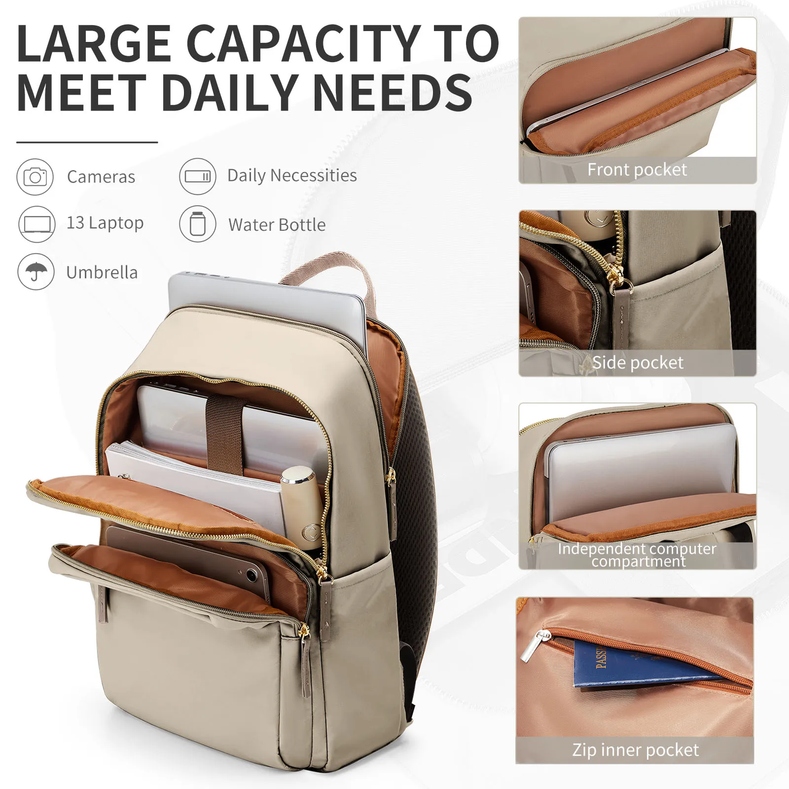 Minimalist Large Capacity Backpack 3