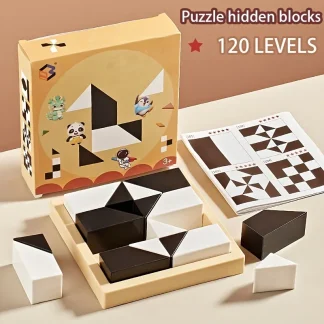 120-Level Hidden Block Puzzle – Logic & Spatial Thinking Toy for Kids 6+ 1