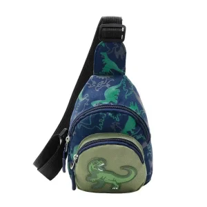 Cute Dinosaur Canvas Sling Bag for Kids 6
