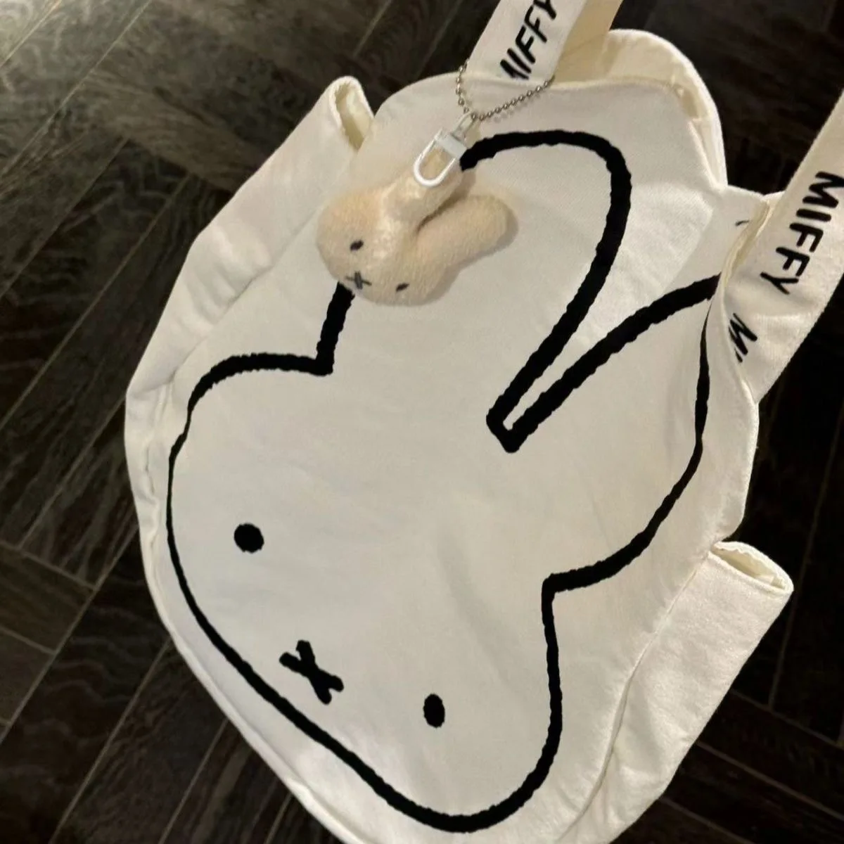 Miffy Large Canvas Shoulder Tote 3