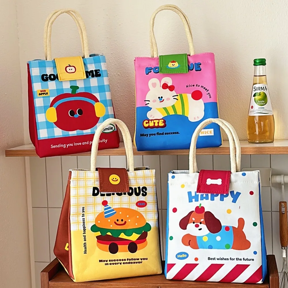 Cute Cartoon Insulated Bento Lunch Tote Bag 1