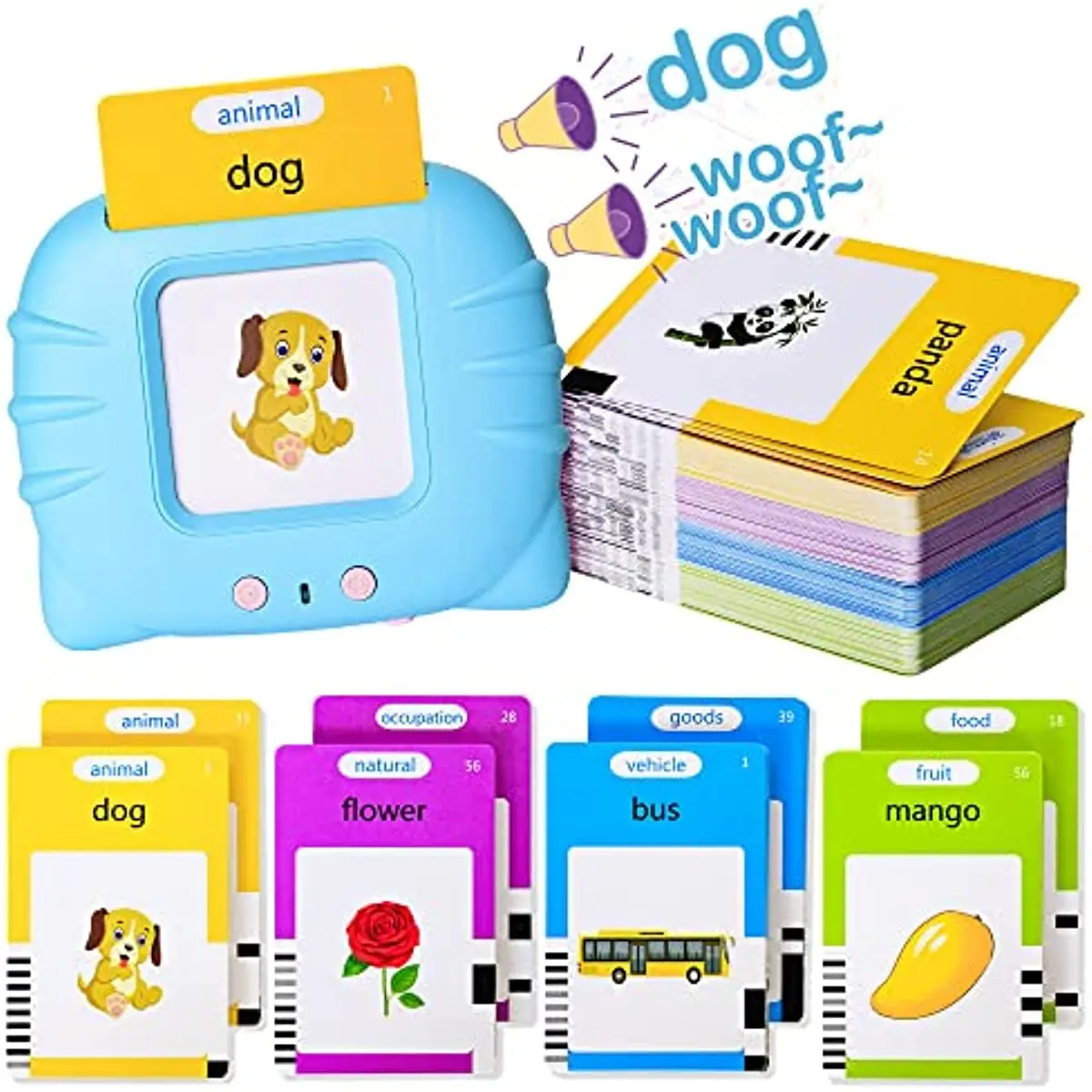 Talking Flash Cards Learning Set – Interactive Reading Toy for Kids 1