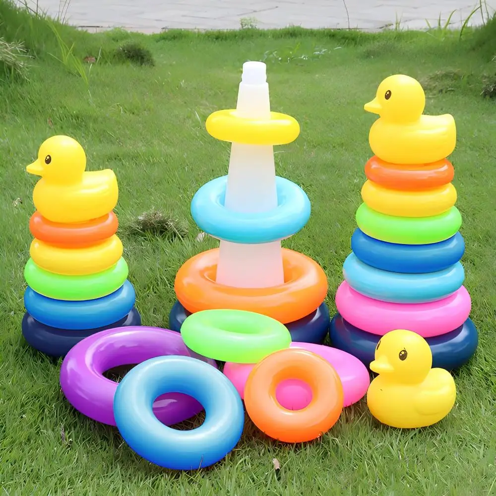 Montessori Rolling Duck Stacking Tower 4