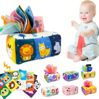 Montessori Magic Tissue Box – Sensory Learning Toy for Babies 1