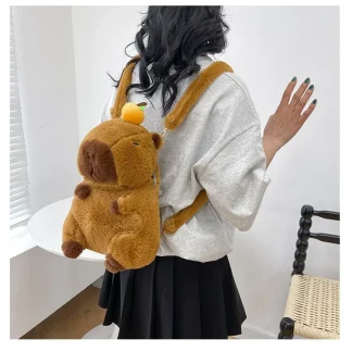 Capybara Plush Backpack – Kawaii Plush Mini Knapsack 19
