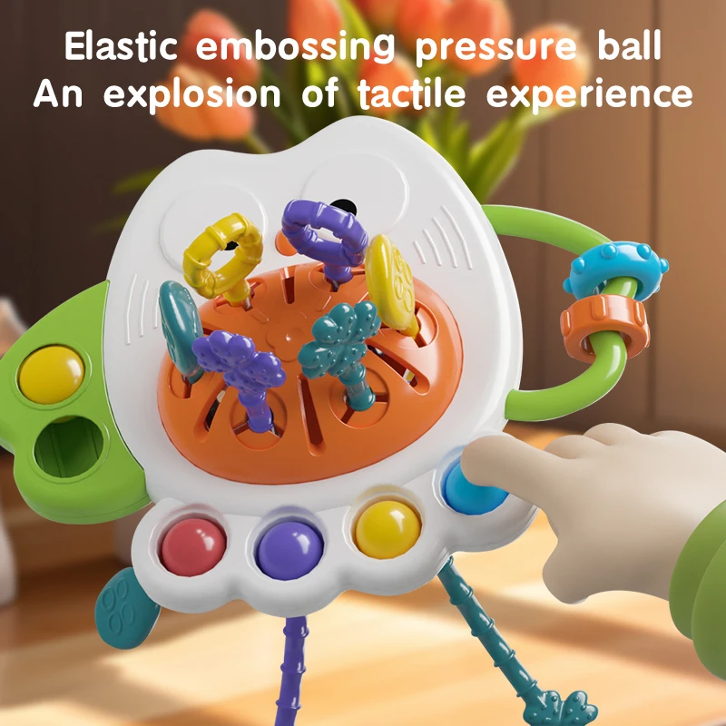 Owl Pull-String Montessori Sensory Toy 3