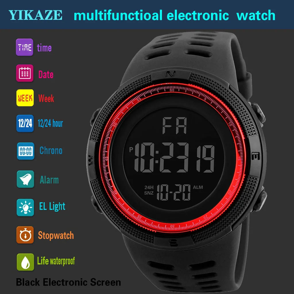 Military Sports Digital Watch – LED Multifunction Waterproof Wristwatch 5