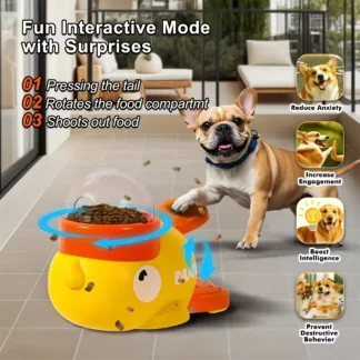 Interactive Duck Pet Feeder Puzzle – Treat Dispensing Training Toy