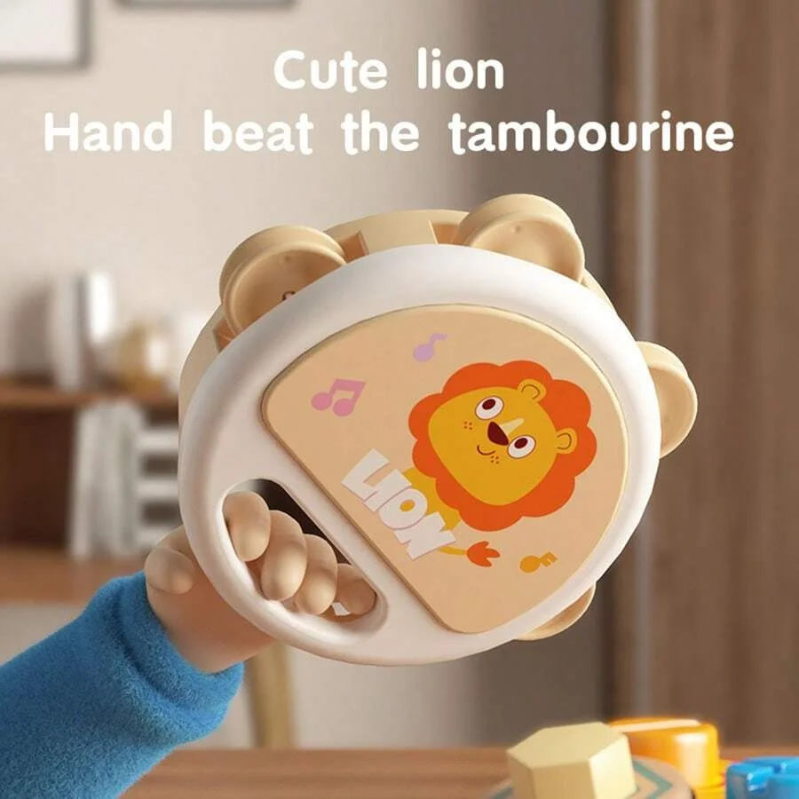 Baby Animal Tambourine – Clapping Music Toy for Early Play 1