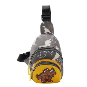 Cute Dinosaur Canvas Sling Bag for Kids 7