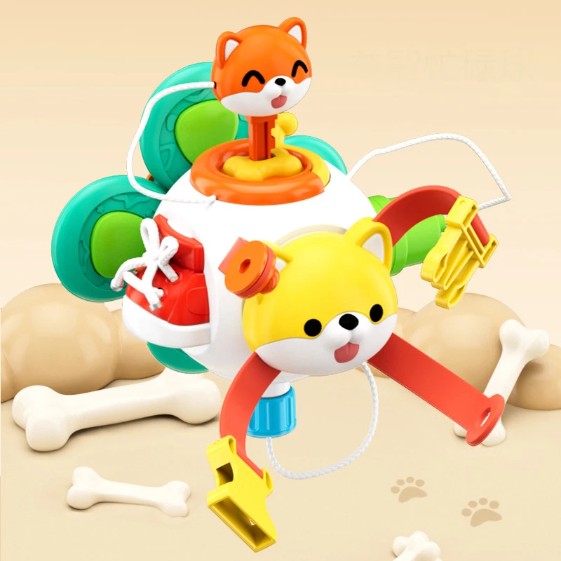 Montessori Busy Board Cube – 10-in-1 Sensory Learning Toy 5