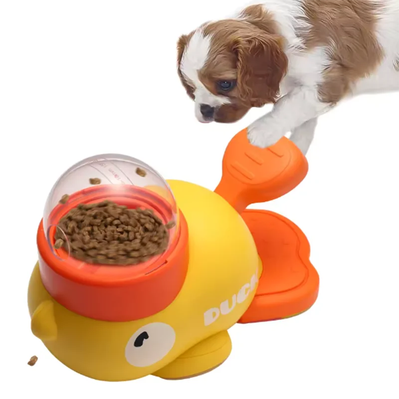 Interactive Duck Pet Feeder Puzzle – Treat Dispensing Training Toy 4