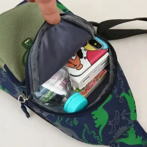 Cute Dinosaur Canvas Sling Bag for Kids 4