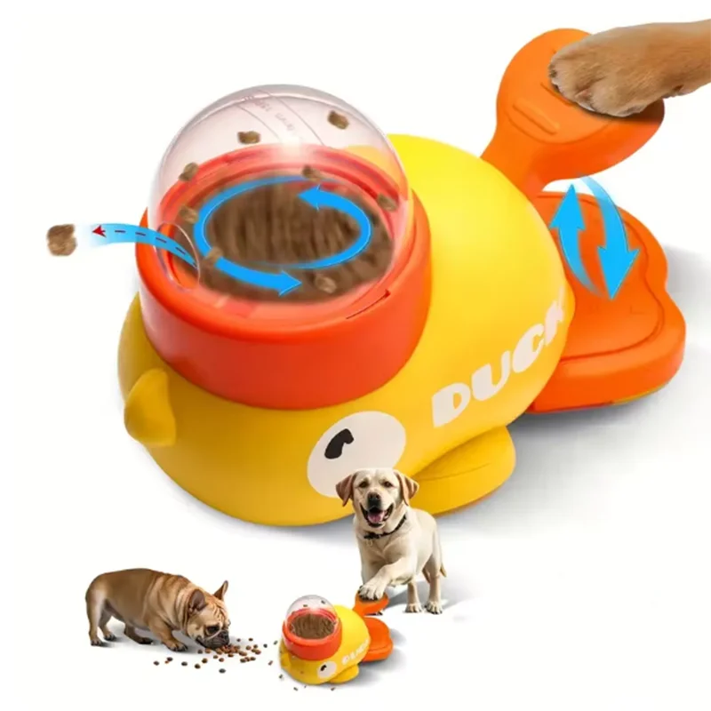 Interactive Duck Pet Feeder Puzzle – Treat Dispensing Training Toy 3