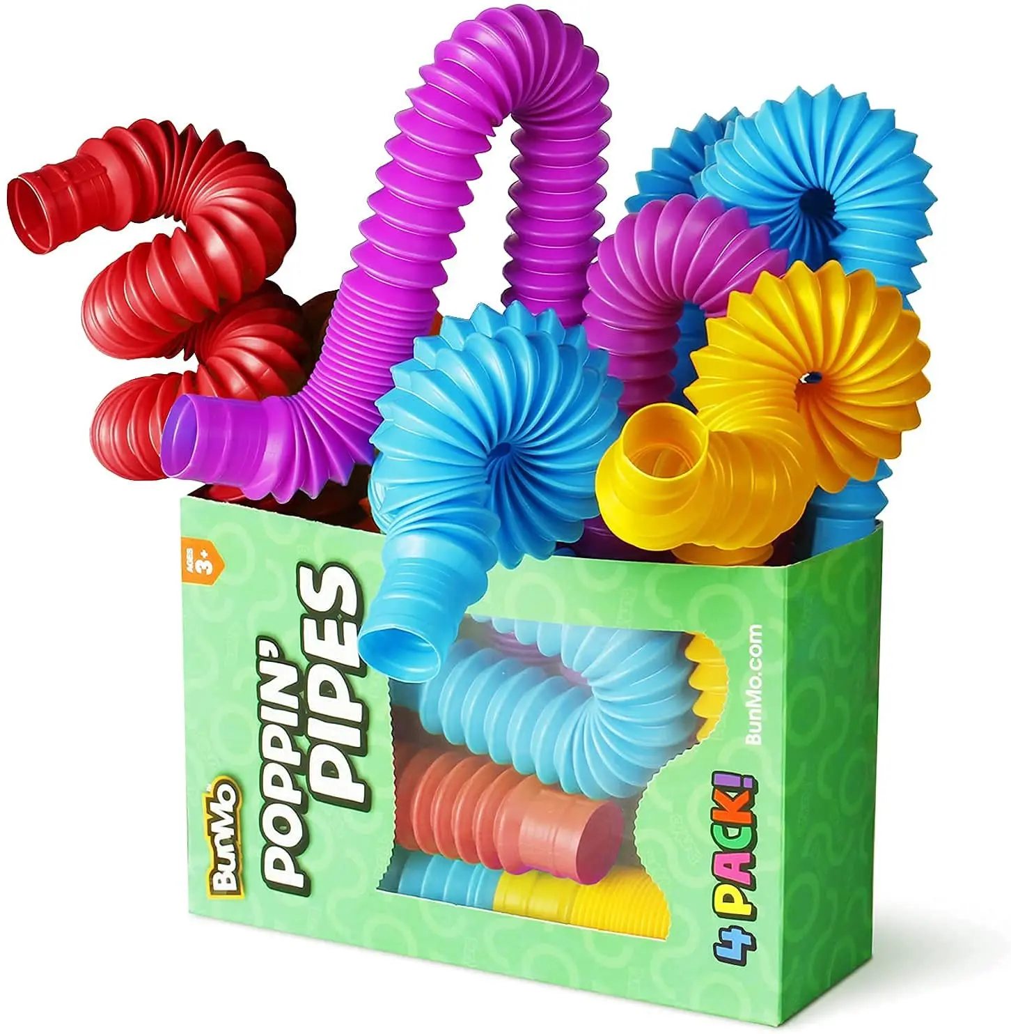 Mini Pop Tube Sensory Fidget Toy – 4 Pack Colorful Stress Relief 1