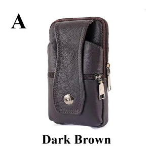 Genuine Leather Waist Bag – Large Capacity Multifunction Fanny Pack 10