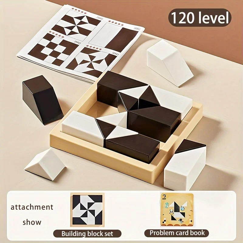 120-Level Hidden Block Puzzle – Logic & Spatial Thinking Toy for Kids 6+ 2