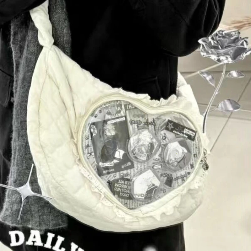 Pink Pleated Heart Ita Shoulder Bag – Sweet Lolita Style 3