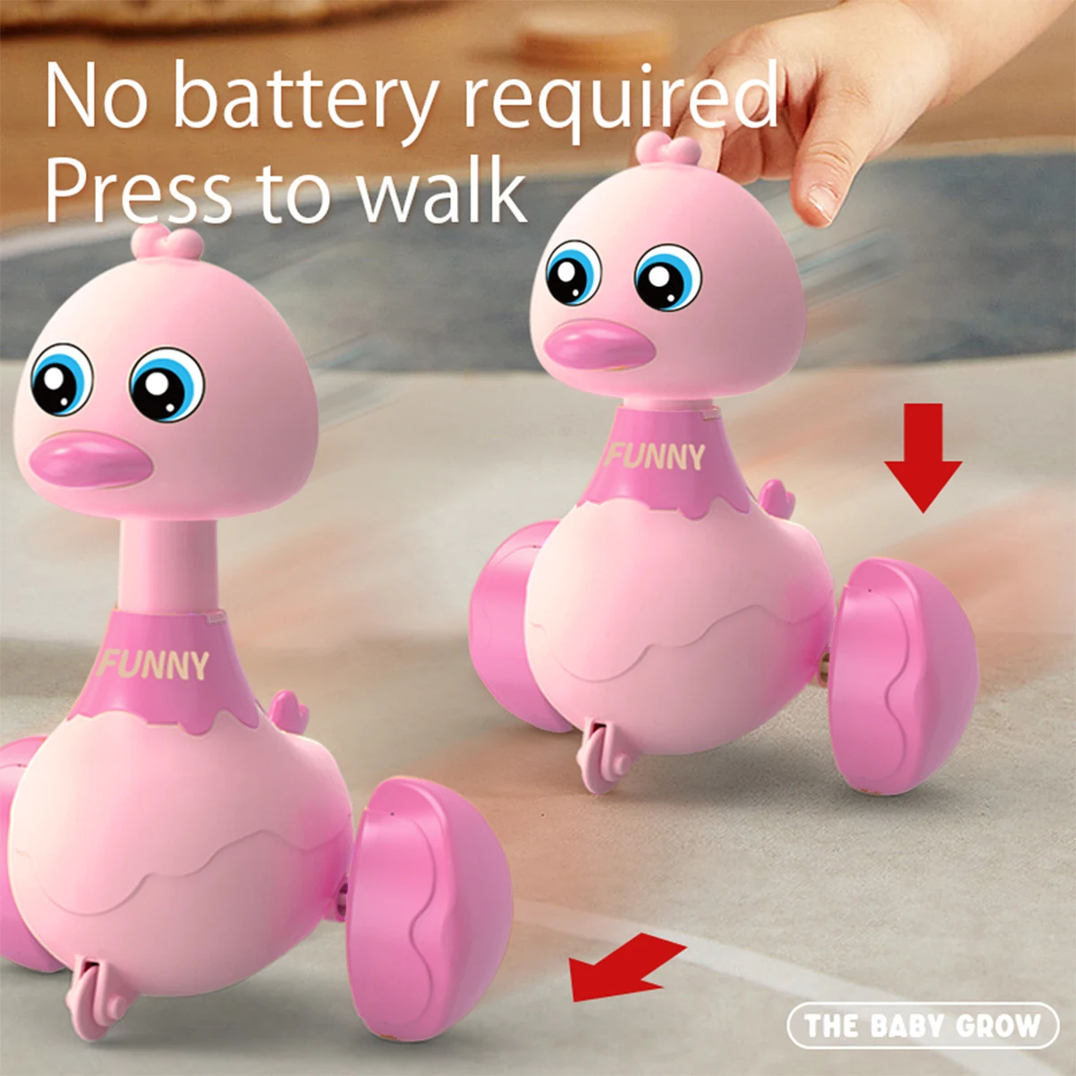 Swing Duck Press & Go Toy – Wobbling Walking Fun for Toddlers 2